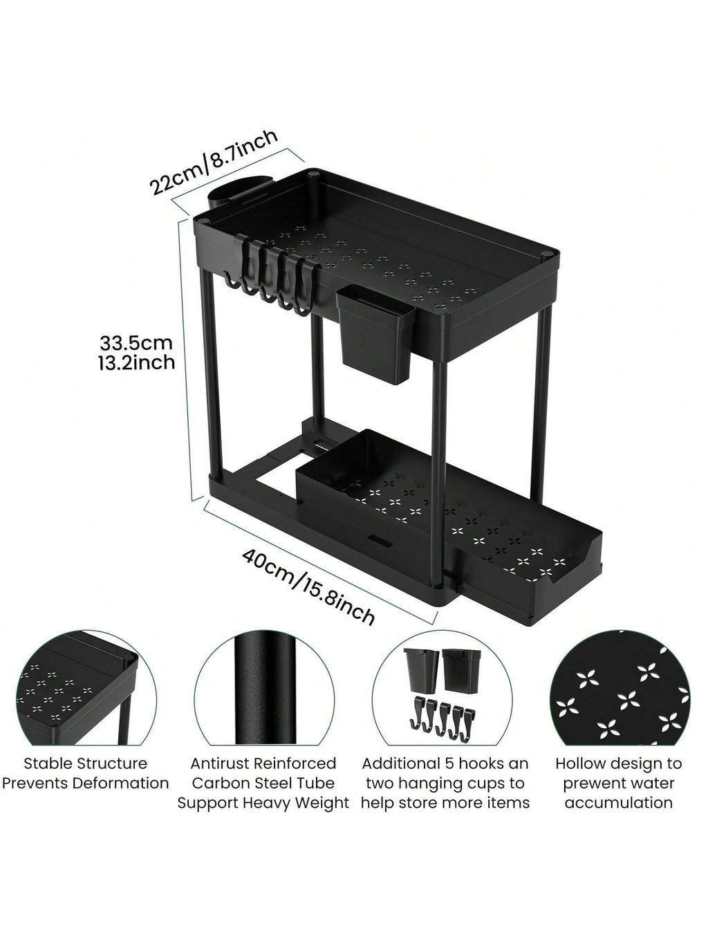 Kitchen Cabinet Storage Rack