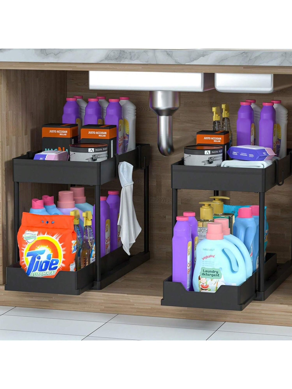 Kitchen Cabinet Storage Rack