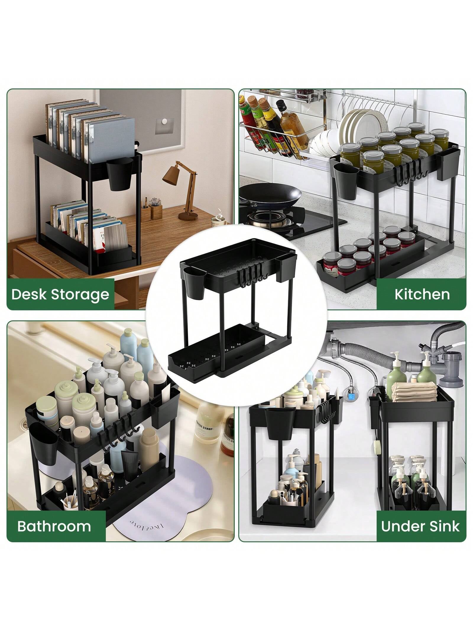 Kitchen Cabinet Storage Rack