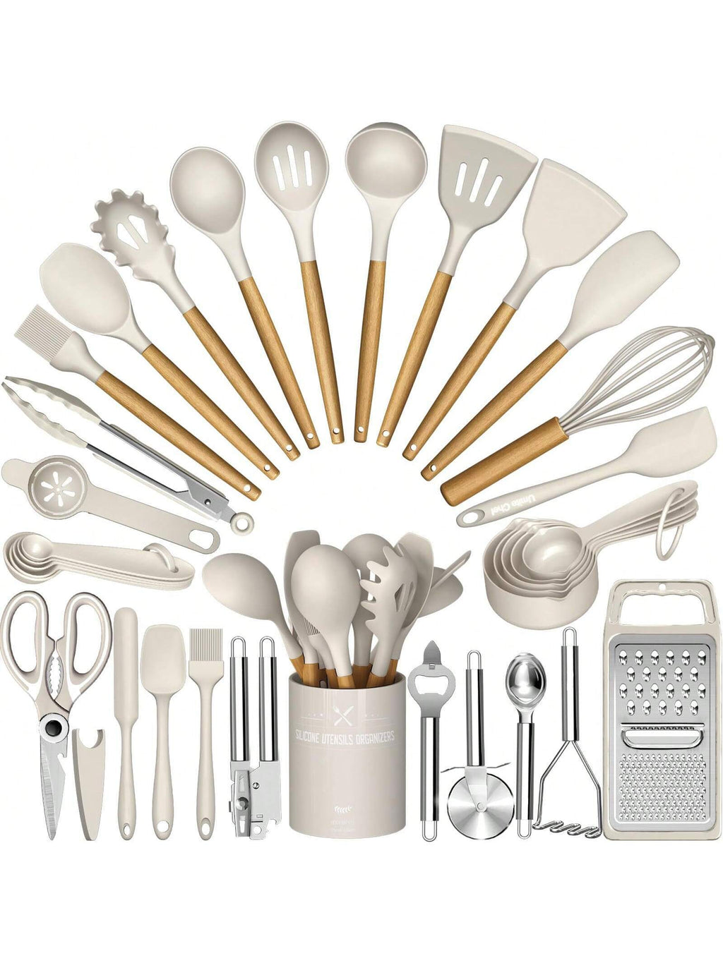 Silicone Kitchen Utensils Set- 34PCS