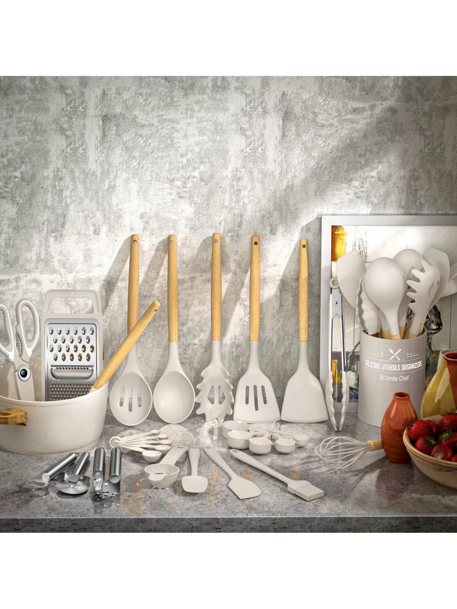 Silicone Kitchen Utensils Set- 34PCS