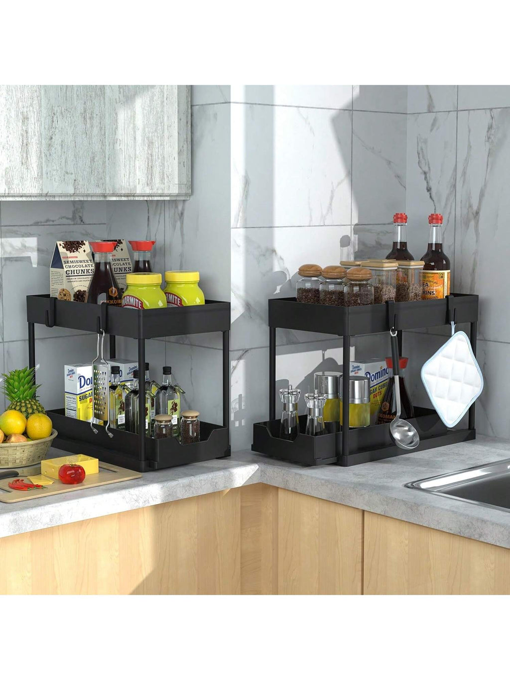 Kitchen Cabinet Storage Rack