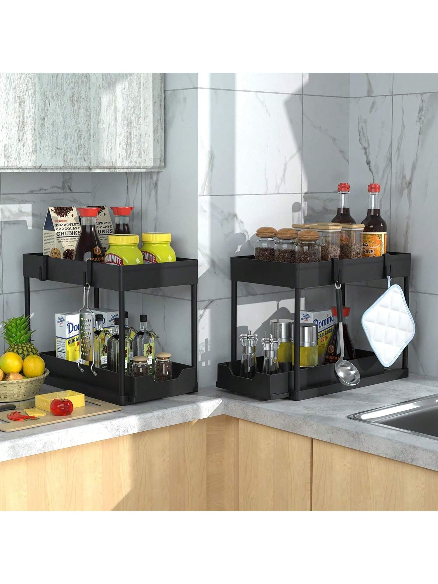 Kitchen Cabinet Storage Rack