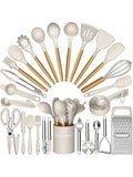 Silicone Kitchen Utensils Set- 34PCS