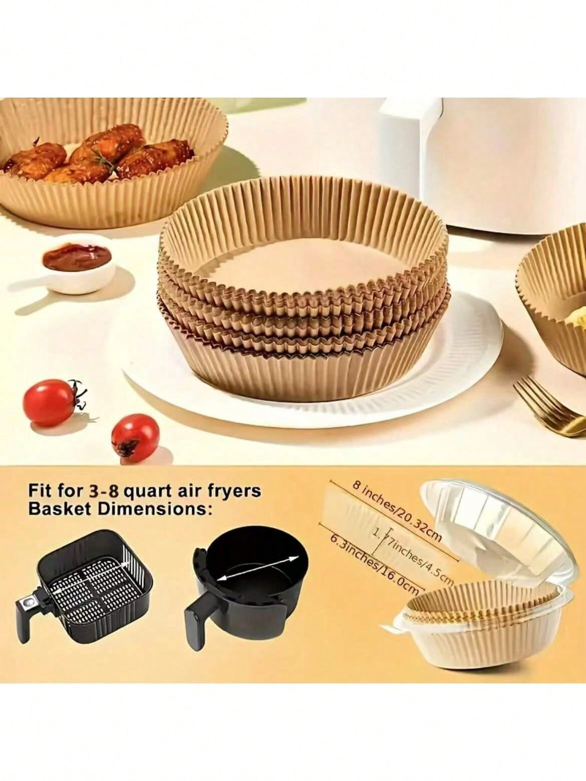 Air Fryer Baking Trays 100Pcs