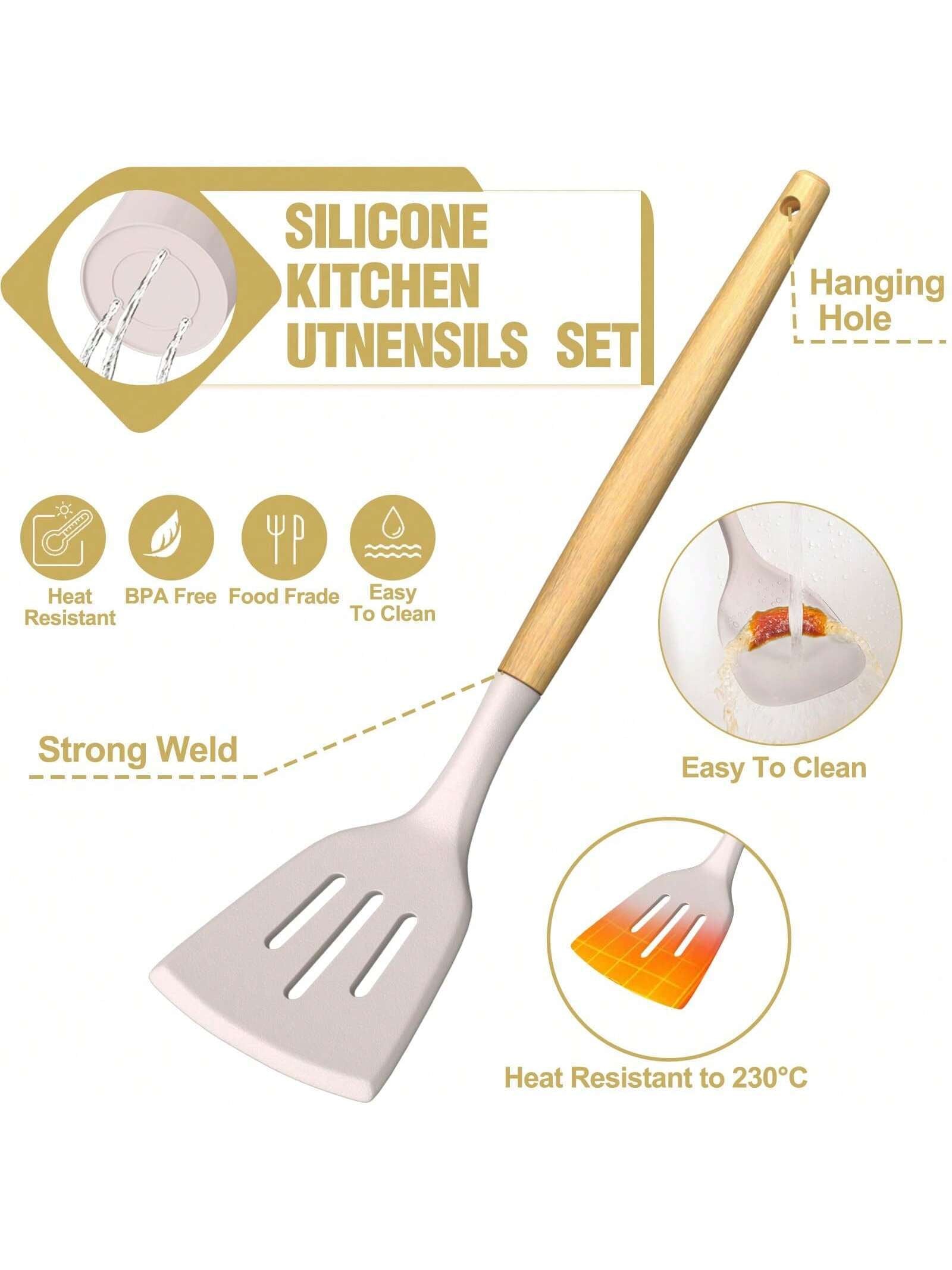 Silicone Kitchen Utensils Set- 34PCS