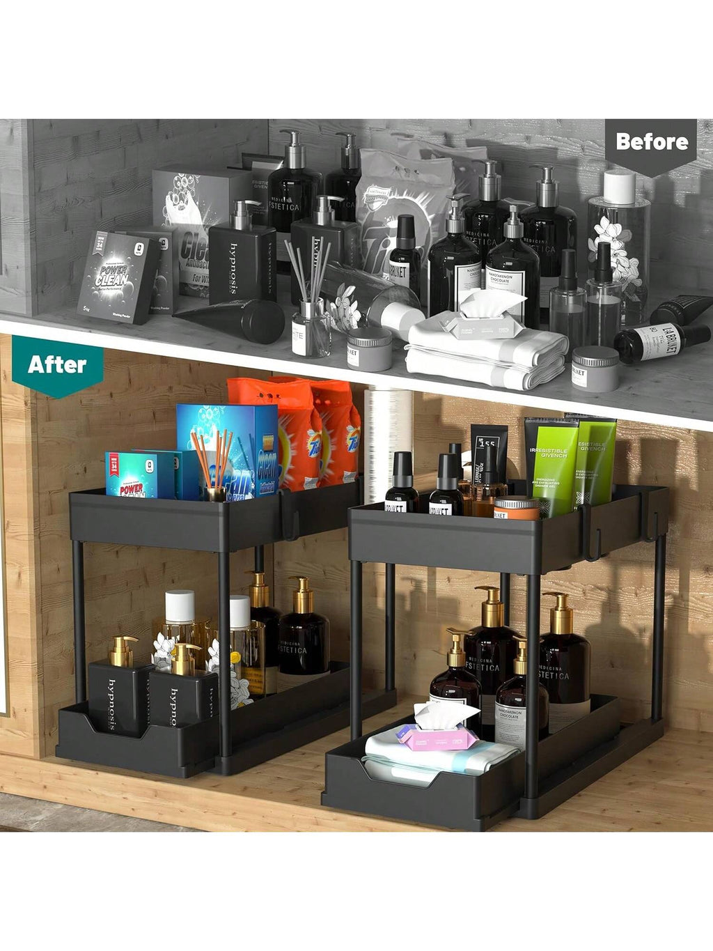 Kitchen Cabinet Storage Rack